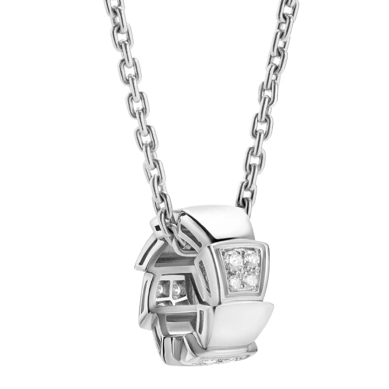 style6 Suri, высокое качество,, серебро 925 пробы, болгарийская пара, ожерелье для женщин в форме змеи, модное, розовое золото, роскошные ювелирные изделия - Окраска металла: style6