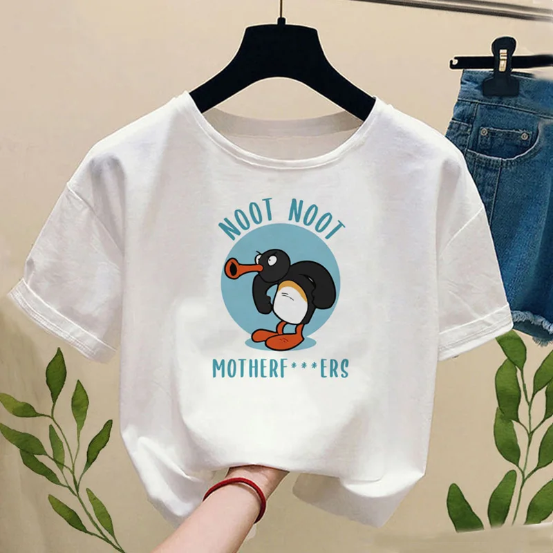 Funny T Shirts Women Tops Funny Print Casual T-shirt with Short Sleeves Unisex T-shirt White Round Neck T-shirt Thin T-shirt New