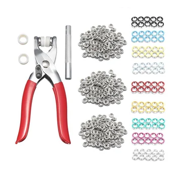 

9.5mm 100 Sets 10 Colors Metal Sewing Buttons Prong Ring Press Studs Snap Fasteners + Clip Pliers