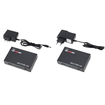 

Video Splitter HD 1 Input 4 Output Adapter Box Video Signal Splitter 1080P Resolution Supported US Plug
