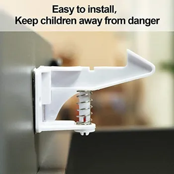 

12pcs Baby Safety Cabinet Locks - Anti-Pinch Hands Protect Child Safety with 3M Adhesive for Drawers & Cabinet