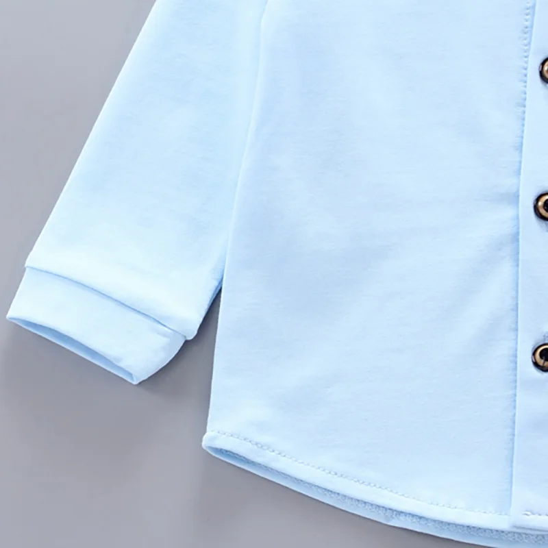 Autumn Baby Boys Clothes Suits Casual Long Sleeve Cartoon Print Shirt Blouse Tops+Stripe Pants Trouser Set