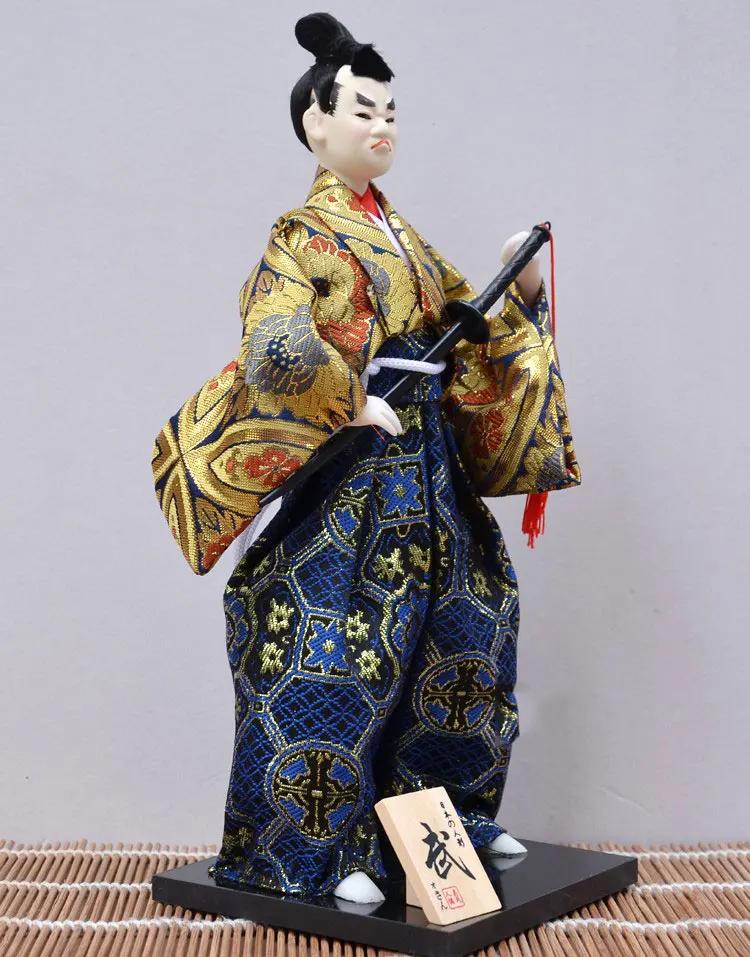 Креативный винтажный 30 см фигурка самурая ниндзя Самурай персонаж кукла изакая ресторан с платформой модель из пены коллекция