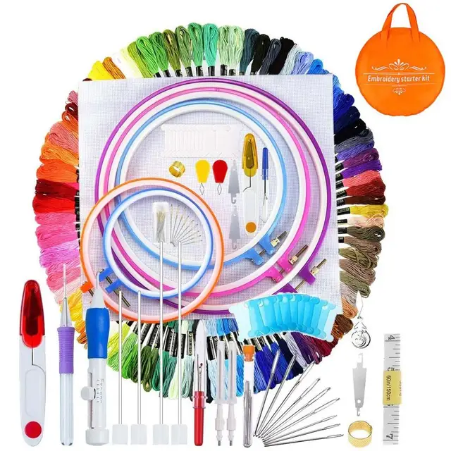 Haft haft krzyżykowy punch needle zestaw startowy pióro do magicznego