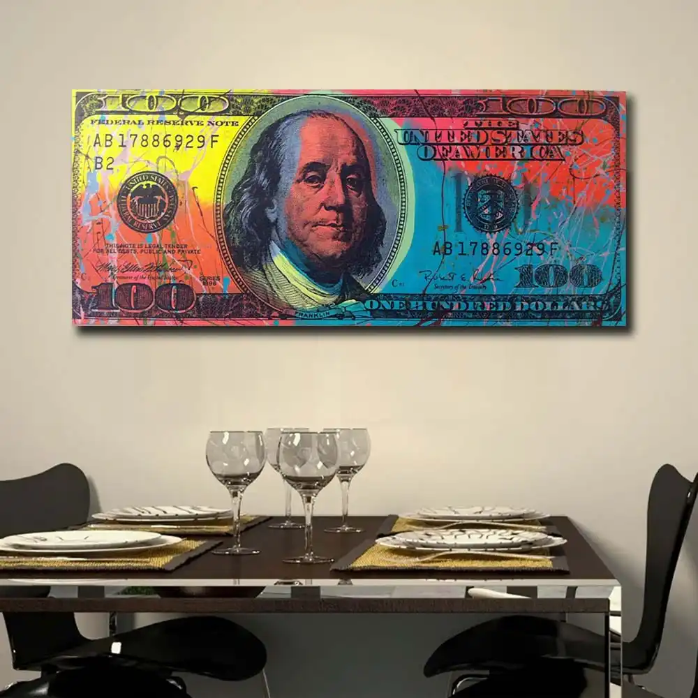 Canvas Art Wolf Of Wall Street, Wall street, Leonardo DiCaprio, Money