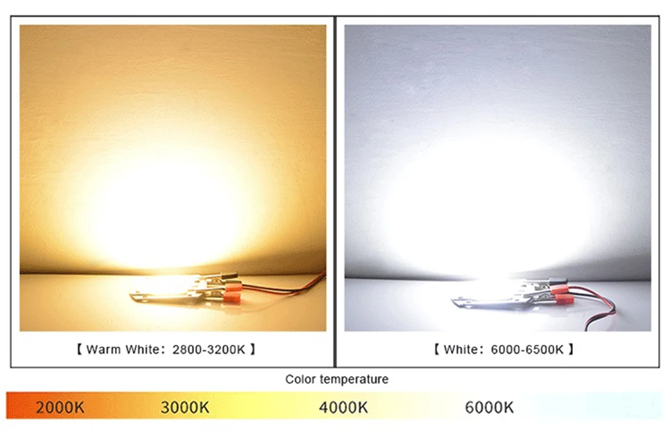 COB LED lamp Bead Chip AC 220V LED Bulb 10W 20W 30W 50W IP65 High Power Smart IC DIY Flood light Bulb Spotlight Outdoor Chip