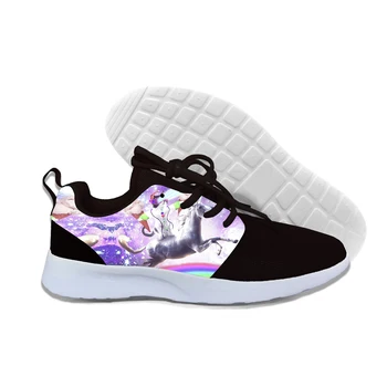 

2019 New Fashion Men/women's Unicorn Cat Sneakers Winter/autumn 3d Galaxy Harajuku Animal Lightweight Shoes