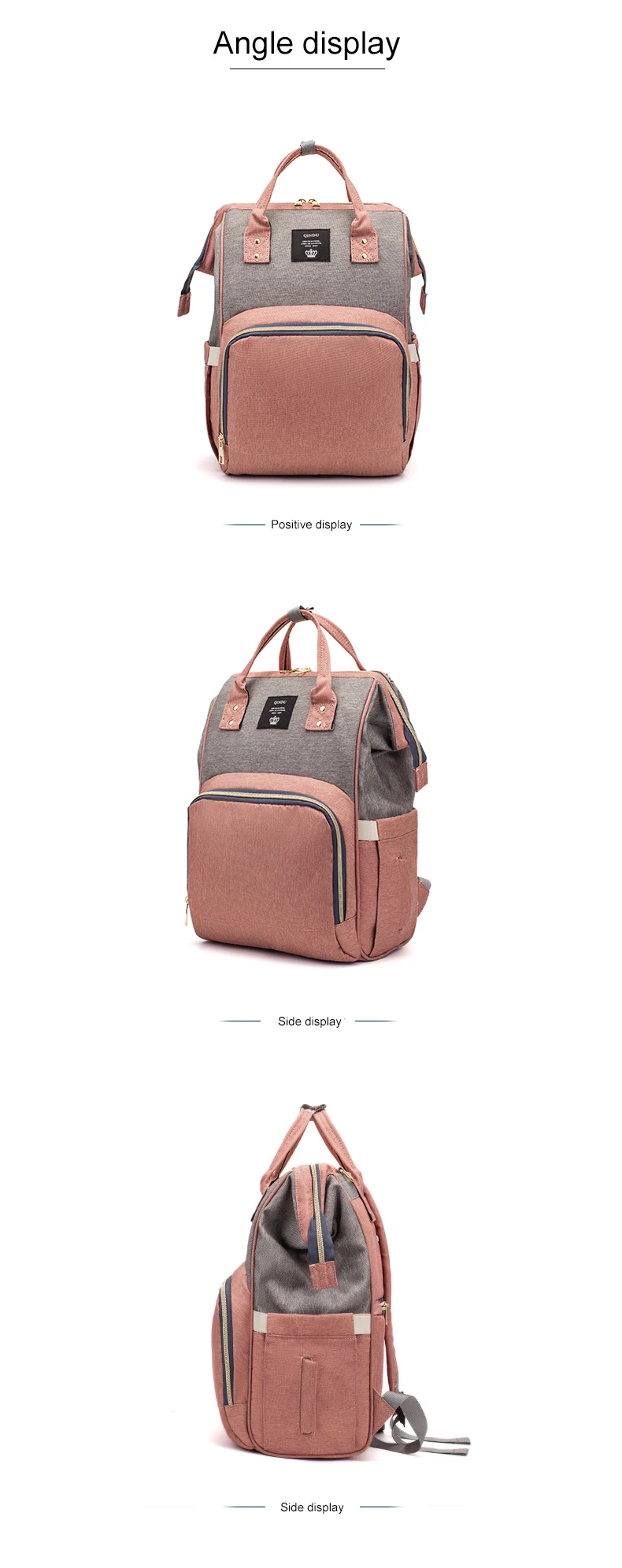 Сумки для подгузников, модный дорожный рюкзак для мам, многофункциональная вместительная сумка для кормления ребенка, рюкзак для