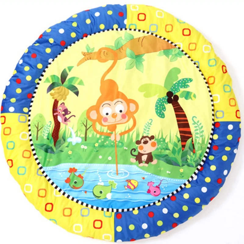 Игровой коврик с обезьяной, игровое одеяло, детская игрушка, детский музыкальный коврик для ползания, одеяло для ползания