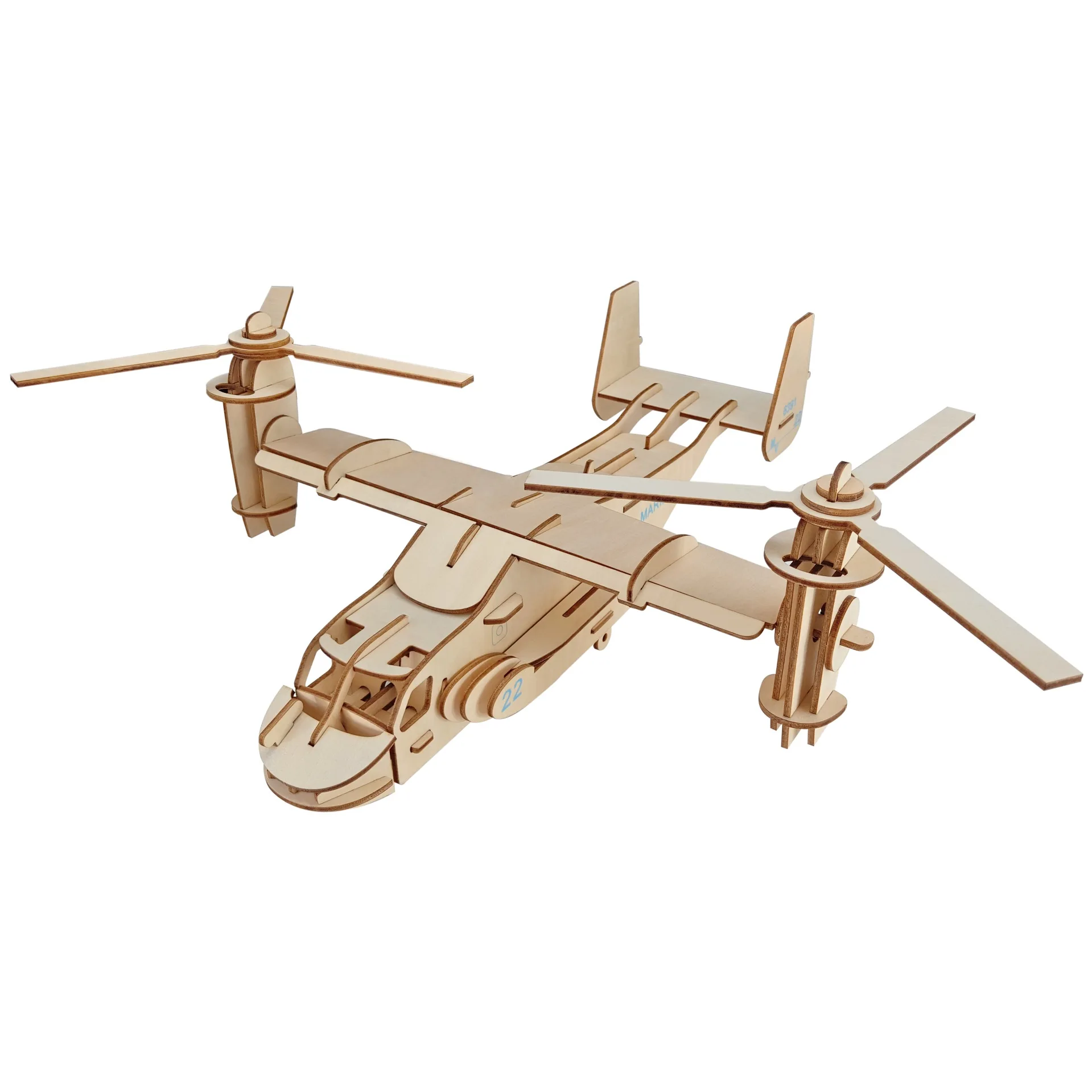 Osprey самолет DIY 3D деревянные головоломки деревянные ремесла набор для сборки резка деревянные игрушки для Рождественский подарок 3225