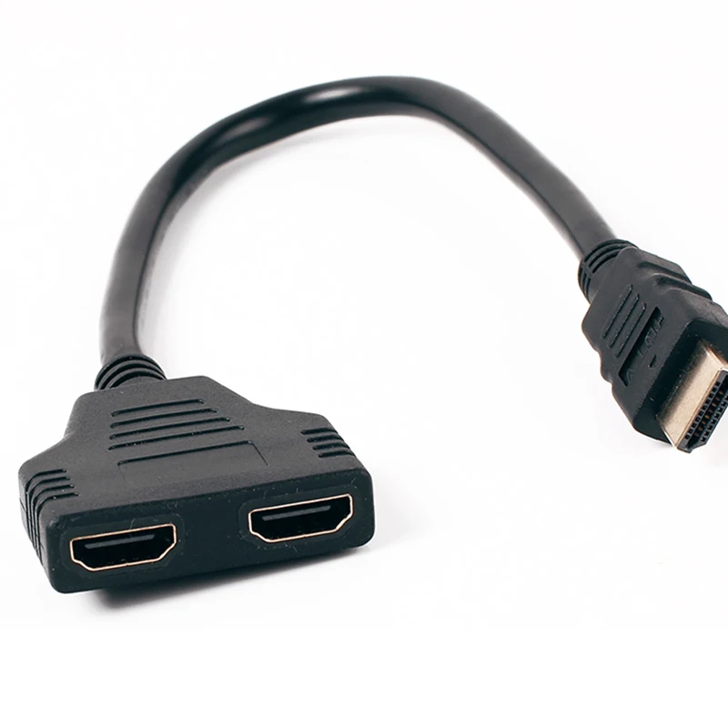 Кабель HDMI папа Мама сплиттер hdmi адаптер 1 в 2 выхода конвертер видеокабели