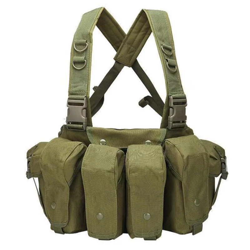 Airsoft AK 47 Vest Military Tactical Army Ammo Chest Rig Combat Molle Magazine Carrier Hunting Shooting Vests Gear | Спорт и