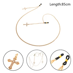 Cross Pendant Non-slip Glasses Chain Fashion Accessories Sunglasses Holder Retro Sunglasses Lanyards Neck Strap For Glasses