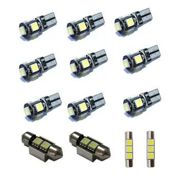 

12pcs canbus Xenon White LED Light Bulbs Interior Package Kit For 2009 2010 2011 Mazda 6 Map Dome Trunk License Plate Lamp