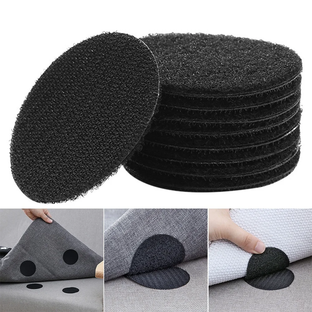 20pcs/10 Pairs Anti Curling Carpet Tape Rug Gripper Carpet Sofa and Sheets  in Place and Keep the Corners Flat