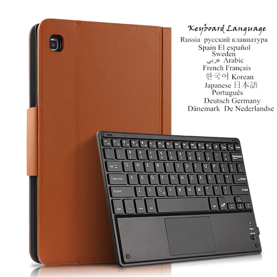 for Samsung Galaxy Tab S5e 10.5 2019 Case Wireless Keyboard PU Leather Cover for Samsung Tab S5e SM