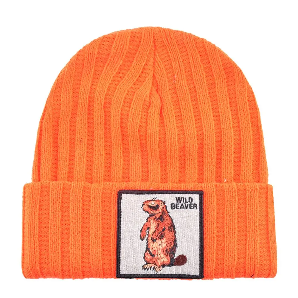 Теплые зимние шапки для женщин skullies beanies Мужская Вязаная Шапка-бини мужские весенние Повседневные шапки Детская осенняя зверошапка gorro