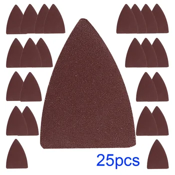 

25 Pcs Wood Sanding Sand Pads Finger Sand Paper Oscillating For Fein Bosch Lot