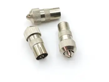 

20pcs COAX COAXIAL TV AERIAL CONNECTOR PLUGS FEMALE METAL ADAPTER