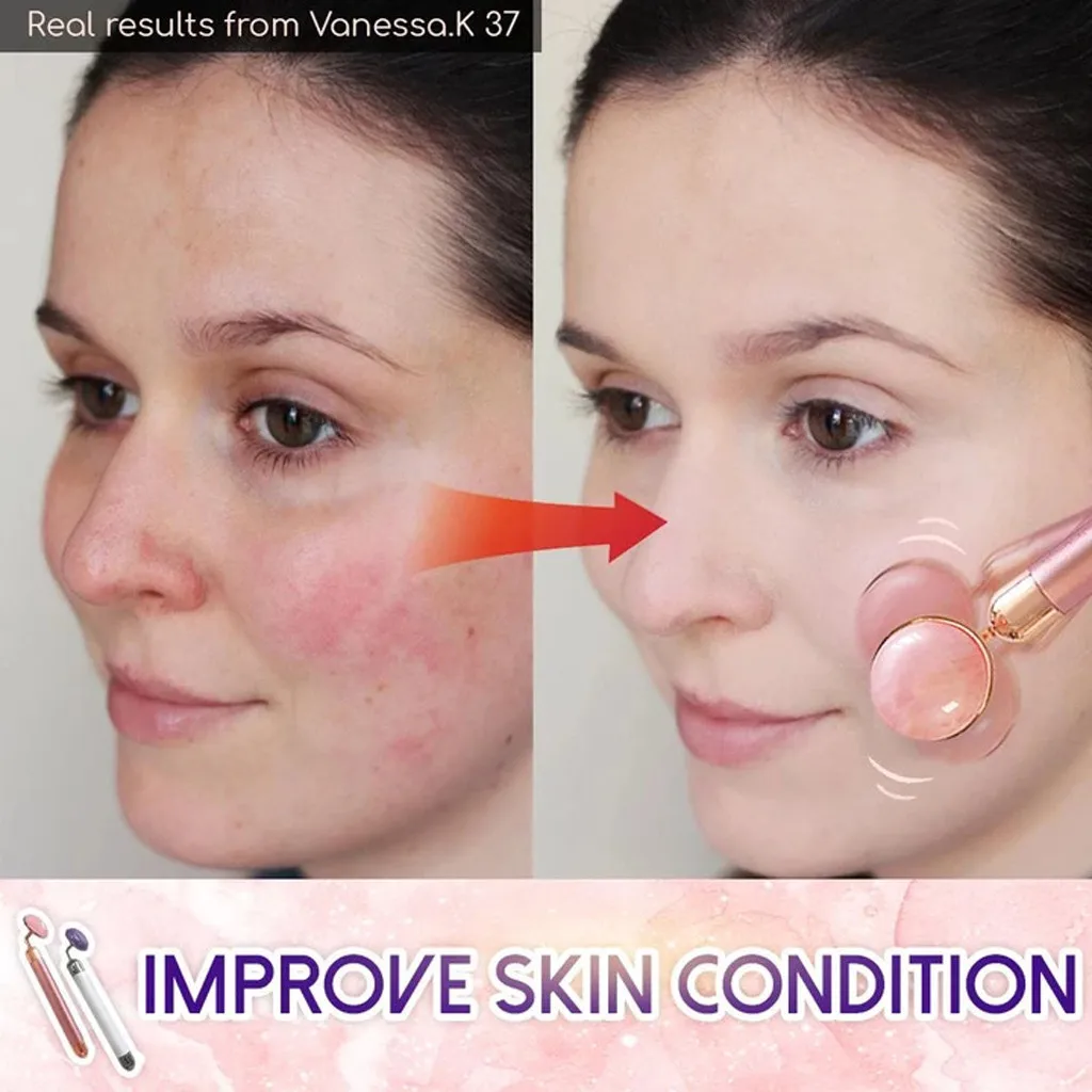 Инструменты для красоты, три в одном, вибрационный бар для красоты, Электрический подъемный ролик для лица, массажная палочка, массажная палочка, 1223