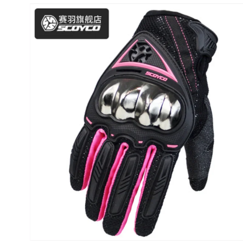 

SCOYCO Motorcycle Gloves Women's Gloves Air-permeable Anti-fall Motorcycle Racing Knight Gloves
