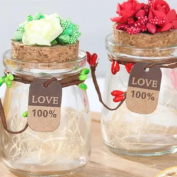 

5pcs LED Glass Candy Box 100ml Wishing Bottle Light Flower Glasses Party Favors Club Table Decoration Wedding Birthday Gifts A4