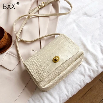 

[BXX] Brand Designer Crocodile Pattern Small PU Leather Bag For Women 2020 Summer Shoulder Travel Handbags Crossbody Bag HM558