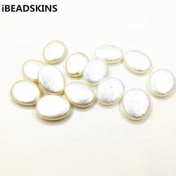 

New arrival! 30X24mm 130pcs Imitation pearls Wrinkle effect Oval beads for Necklace,Earrings parts,hand Made Jewelry DIY