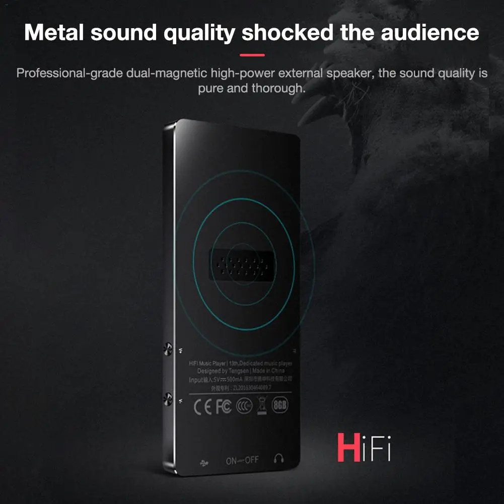 Mp3-плеер с Bluetooth динамиком с сенсорным экраном и встроенным 8G HiFi портативным Walkman с радио/FM/записью для IQQ