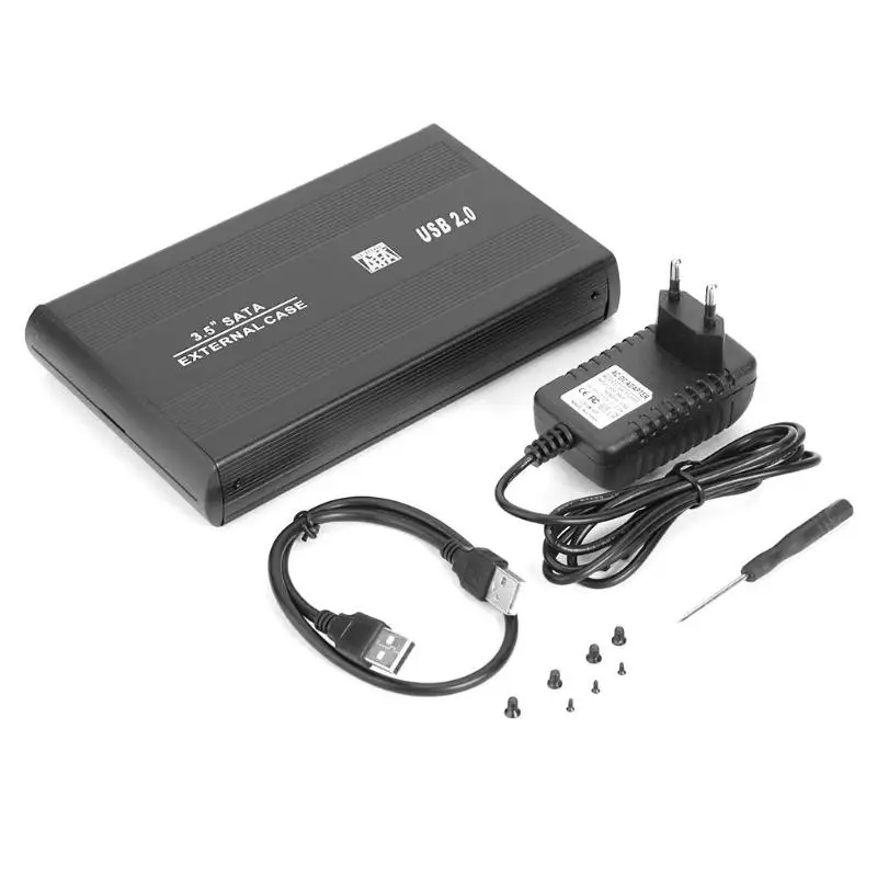 3,5 корпус для жесткого диска SATA к USB2.0 адаптер внешний корпус hdd коробка