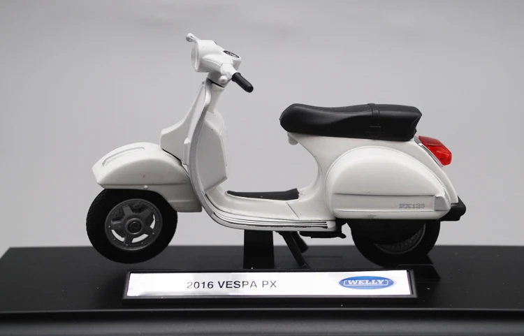 Welly 1/18 VESPA PX скутер мотоцикл литой Дисплей Модель игрушки для детей мальчиков и девочек