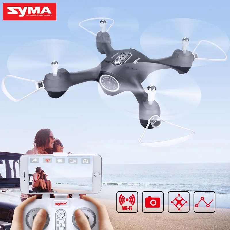 SYMA X23W Квадрокоптер FPV Wifi в режиме реального времени Трансмиссия безголовая модель RC вертолет мини-Дрон с Вертолет камеры