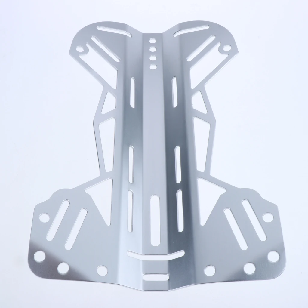 

Aluminum Backplate Technical Scuba Diving Single Tank Anodized Rear Pad Part