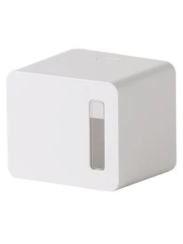 

White Tissue Box Acrylic Container Square Wall Mounted Tissue Box Toilet Paper Holder Porta Papel Higienico Rolling Paper EA60ZJ