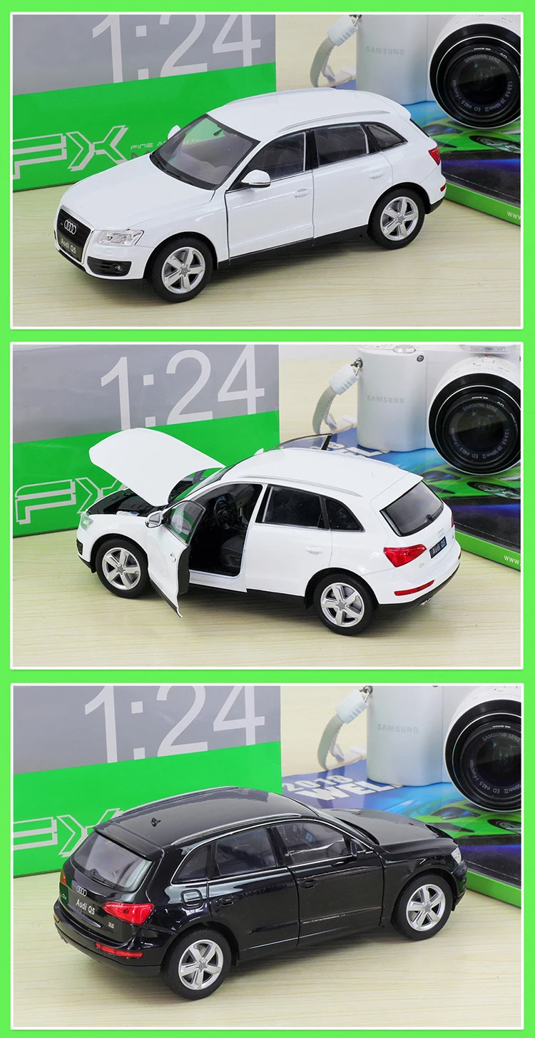 WELLY литье под давлением автомобиля 1:24 масштаб высокая симуляция Audi Q5 классическая модель автомобиля металлический игрушечный автомобиль сплав автомобиль игрушка для детей Коллекция подарков