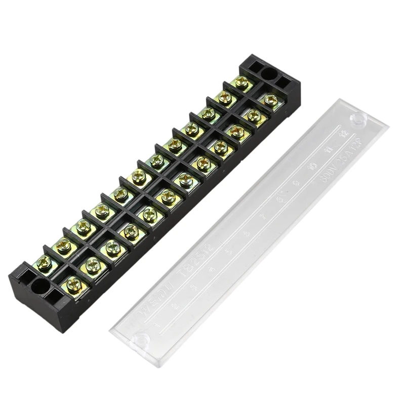 New Wire Connection 12Position Barrier Terminal Strip Block BDAU
