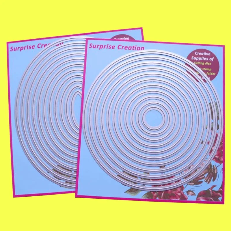 

2-Set Large Cutting dies Circle & Oval Cardmaking & Scrapbooking DIY Craft stencil