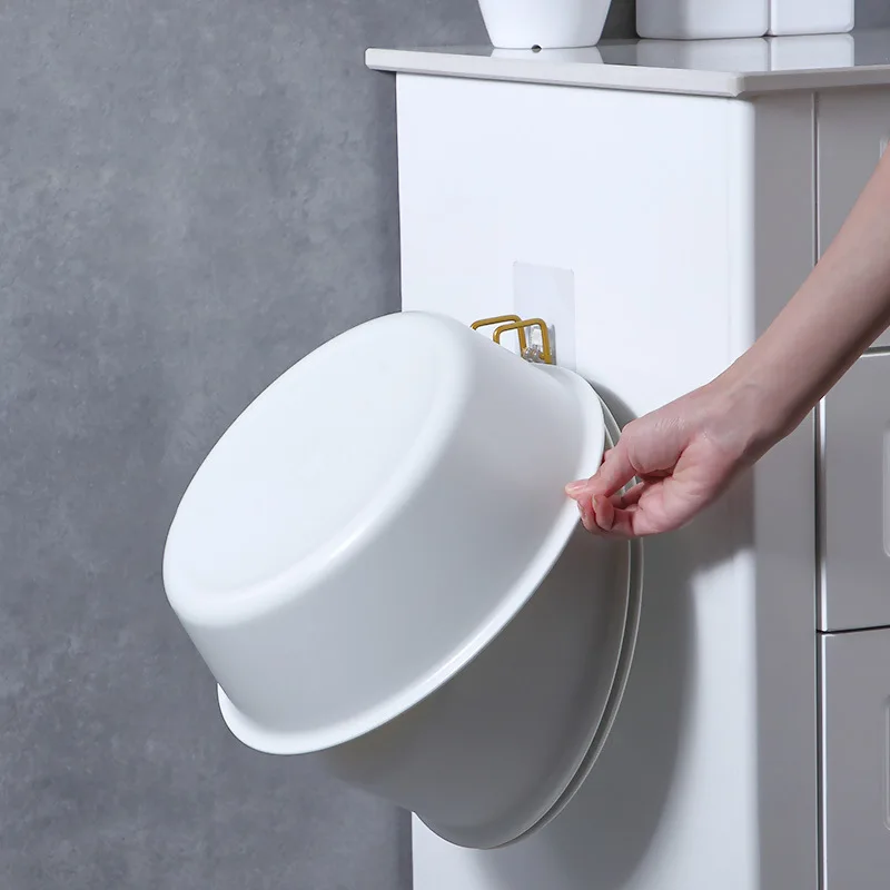 

Punch-free Washbasin Hook Multi-function Washbasin Hook For Bathroom Kitchen Washbasin Hook With Strong No Trace Adhesive
