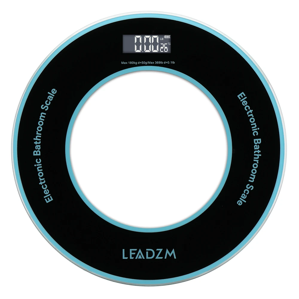 

LEADZM 33cm 180Kg/50g Compact Disc Model Personal Weighing Scale Unit Switchable Bathroom HFing