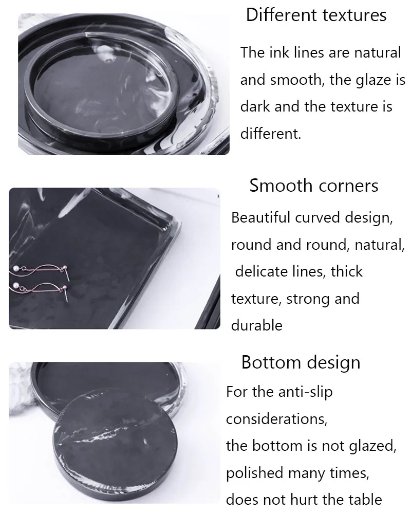 JINSERTA мраморный керамический поднос для сервировки ювелирных изделий дисплей тарелка косметический Органайзер Западный стейк десерт фруктовый салат декоративный поддон