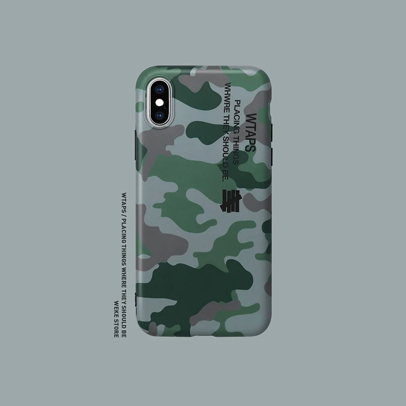 

Tide Brand Personality Camouflage Phone Cover Case For Iphone X 11 Pro Xs Max Xr 10 8 7 6 6s Plus Luxury Soft Cases Coque Fundas