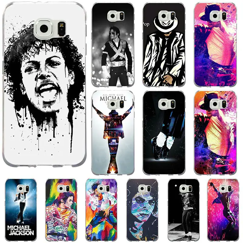 Мягкий чехол из ТПУ для Samsung Galaxy S2 S4 S5 S6 S7 S8 S9 Edge Plus Note 2 3 4 5 8 Dance King Майкл Джексон |