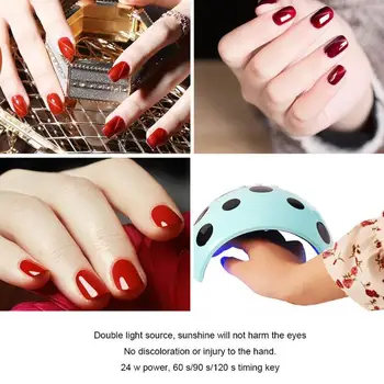 

24W LED Nail Dryer UV Gel Nail Polish Timing Curing Lamp Nail Art Tool Led Phototherapy USB Machine Baking Dry Nail Gel Manicure