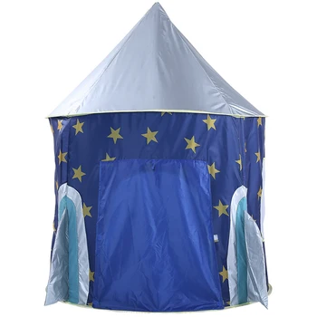 

Children's Tent Folding Baby Toy House Star Rocket Castle Projection Rocket Ship Play Tent Spaceship Playhouse For Kids Gift