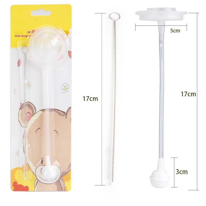 Baby Accessories Dedicated Straw Wide-mouth Bottle Accessories Wide Mouth PPSU Straw Brush Combination 4Pcs/Set