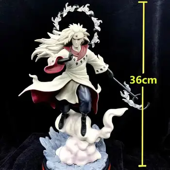 

NEW Anime Figure NarutoShippuden Uchiha Madara GK PVC Action Figure Collection Model Toy for Kids Gift 36cm