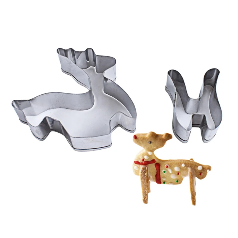 Stainless Steel Christmas theme Biscuit Cutters Cookie Cutter Set Wedding Cake Mould Kitchen Baking Pastry Tools accessories