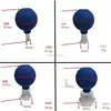 1-4pcs Vacuum Cupping Cups Set Rubber Head Glass Anti Cellulite Massage Chinese Therapy Face Cupping Set Cans For Health Massage 4