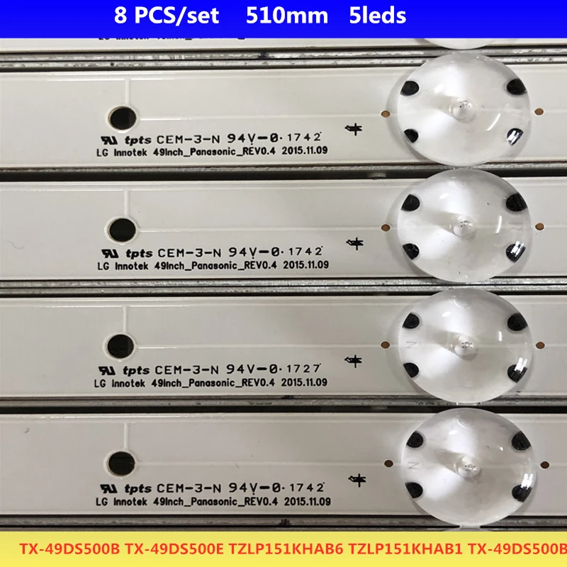 Светодиодный фонарь с подсветкой 5 ламп для LG Innotek 49 дюймов TV Pana sonic TX 49DS500B 49DS500E