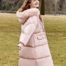 SEMIR 2021 vendita calda cappotto invernale donna piumino spesso per donna colletto in lana indefinito quattro colori per negativo 20 basso grado